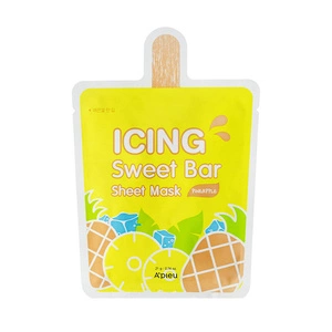 Icing Sweet Bar Sheet Mask wygładzająco-nawadniająca maska w płachcie Pineapple 21g