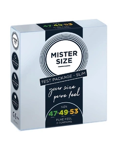 Condoms prezerwatywy dopasowane do rozmiaru 47mm 49mm 53mm 3szt.