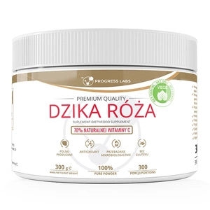 Dzika Róża 70% naturalnej witaminy C suplement diety w proszku 300g
