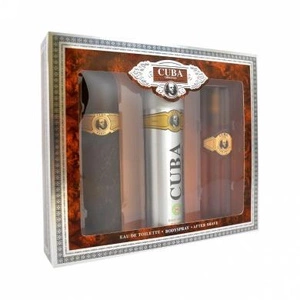 Cuba Gold zestaw woda toaletowa spray 100ml + dezodorant spray 200ml + woda po goleniu 100ml