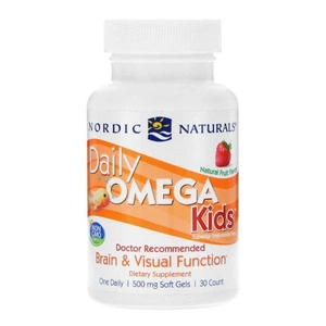Daily OMEGA Kids Kwasy Omega-3 suplement diety dla dzieci w kapsułkach Owocowy 30szt