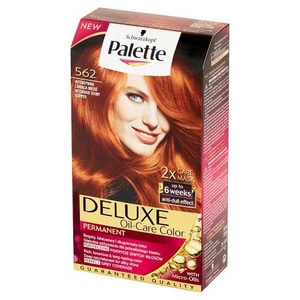 Deluxe Oil-Care Color farba do włosów trwale koloryzująca z mikroolejkami 562 (7-77) Intensywna Lśniąca Miedź
