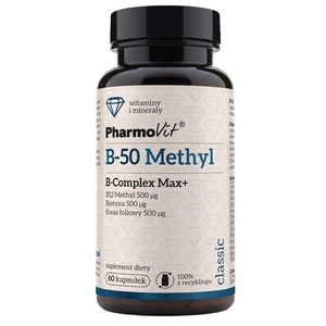 B-50 Methyl B-Complex Max+ suplement diety 60 kapsułek
