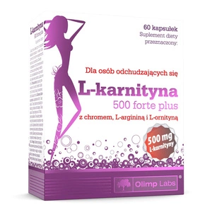 L-Karnityna 500 Forte Plus suplement diety 60 kapsułek