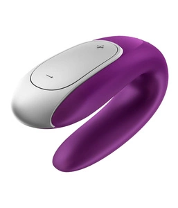 Double Fun Partner Vibrator wibrator dla par sterowany aplikacją Violet