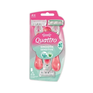 Quattro Smooth Sensitive jednorazowe maszynki do golenia dla kobiet 3szt