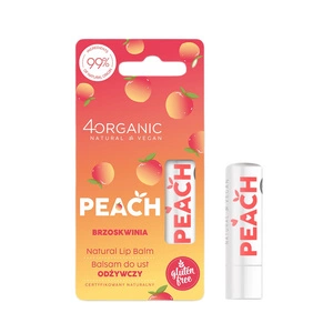 Natural Lip Balm naturalny odżywczy balsam do ust Peach 5g