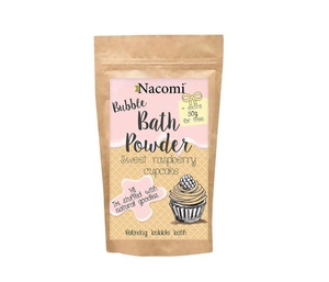 Nacomi Bubble Bath Powder puder do kąpieli Sweet Raspberry Cupcake 150g