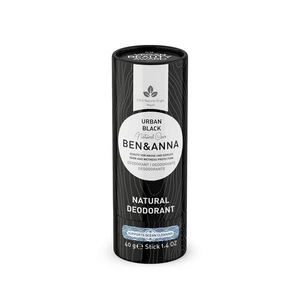 Natural Soda Deodorant naturalny dezodorant na bazie sody sztyft kartonowy Urban Black 40g