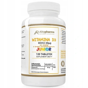 D3 Junior 800IU suplement diety 120 tabletek