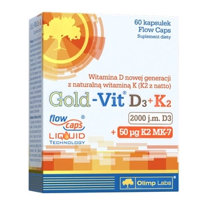 Gold-Vit D3 2000 + K2 suplement diety 60 kapsułek