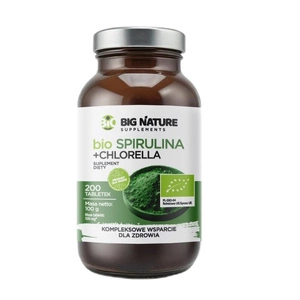 Spirulina+Chlorella suplement diety 200 tabletek