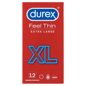 Durex Feel Thin Extra Large XL prezerwatywy lateksowe 12 szt