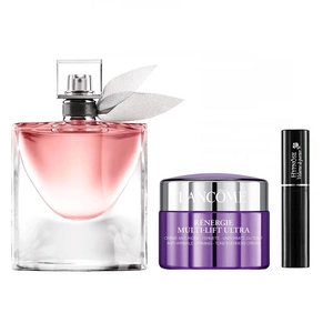 La Vie Est Belle zestaw woda perfumowana spray 50ml + Renergie Multi-Lift Ultra 15ml + Hypnose Volume-A-Porter Mascara 2ml