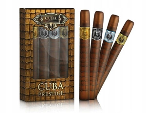Cuba Prestige zestaw Classic woda toaletowa spray 35ml + Black woda toaletowa spray 35ml + Platinum woda toaletowa spray 35ml + Legacy woda toaletowa spray 35ml