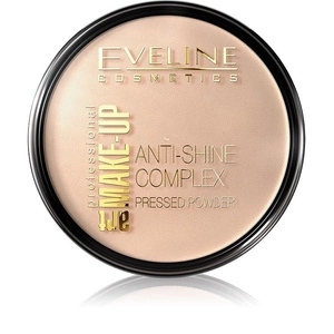 Eveline Cosmetics Art Make-Up Anti-Shine Complex Pressed Powder matujący puder mineralny z jedwabiem 31 Transparent 14g