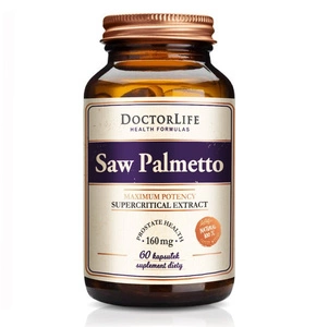 Saw Palmetto ekstrakt z owoców palmy sabałowej 160mg suplement diety 60 kapsułek