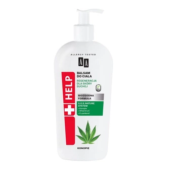 Help Natural balsam do ciała regeneracja dla skóry suchej Cannabis 400ml