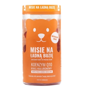 Misie Na Ładną Buzię Koenzym Q10 i Kwas Hialuronowy suplement diety w postaci żelek o smaku Truskawkowym 300g