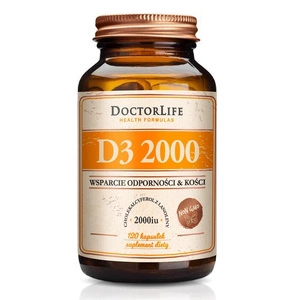 D3 2000 z Lanoliny w oliwie z oliwek suplement diety 120 kapsułek
