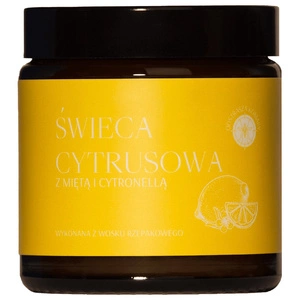 Świeca rzepakowa Cytrusowa z Miętą i Cytronellą 120ml