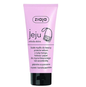 Jeju białe mydło do twarzy przeciw sebum z nutą mango kokosa i papai 75ml
