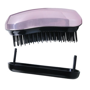 Brush & Go kompaktowa szczotka do włosów z nakładką Metaliczny Róż