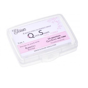 Elisium Quick Shape Nail Form Type1 formy do przedłużania paznokci 24 szt