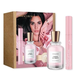 Zestaw Free Spirit woda perfumowana spray 50ml + Nature of Love Vegan Collection Mascara tusz do rzęs Black 13.5ml