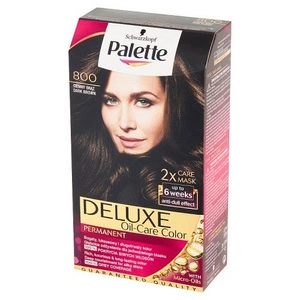 Deluxe Oil-Care Color farba do włosów trwale koloryzująca z mikroolejkami 800 (3-0) Ciemny Brąz