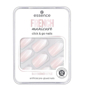 French Manicure Click & Go Nails sztuczne paznokcie 02 Babyboomer Style 12szt