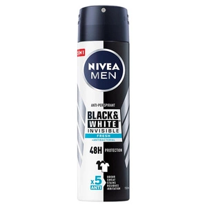 Men Black&White Invisible Fresh antyperspirant spray 150ml