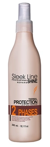 Sleek Line Styling 2 Phases Thermal Protection dwufazowy płyn z jedwabiem do prostowania włosów 300ml