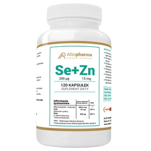 Selen Organiczny 200 µg + Cynk 15 mg + Prebiotyk suplement diety 120 kapsułek