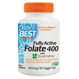 Fully Active Folate 400 with Quatrefolic suplement diety 90 vege kapsułek