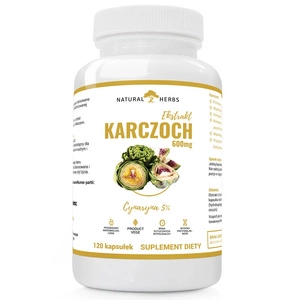 Karczoch ekstrakt 600mg suplement diety 120 kapsułek