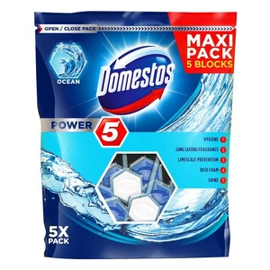 Domestos Power 5 Ocean kostka toaletowa 5x55g