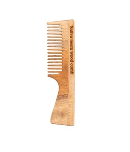 Sattva Neem Wood Comb grzebień do włosów z drzewa miodli indyjskiej 19cm