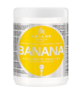 KJMN Banana Fortifying Hair Mask wzmacniająca maska do włosów z kompleksem multiwitaminowym 1000ml