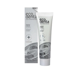 Ecodenta Triple Force Toothpaste pasta do zębów o potrójnym działaniu z białą glinką 100ml