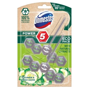 Power 5 Eco Cucumber & Fresh Leaves kostka zapachowa do toalet 2x55g