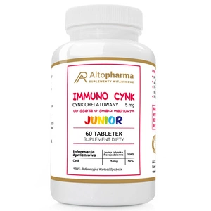 Immuno Cynk Junior tabletki do ssania suplement diety 60 tabletek