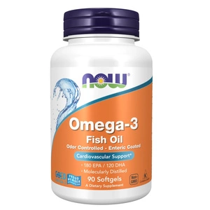 Omega-3 molekularnie destylowany, entericznie powłokowany skoncentrowany olej z ryb suplement diety 90 kapsułek