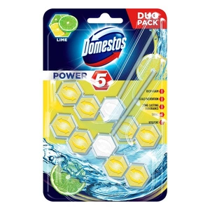 Domestos Power 5 kostka toaletowa Lime 2x55g