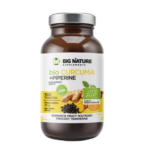 Curcuma Ginger Piperine suplement diety 150 tabletek
