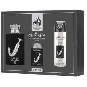 Ishq Al Shuyukh Silver woda perfumowana spray 100ml + woda perfumowana spray 20ml + dezodorant spray 200ml