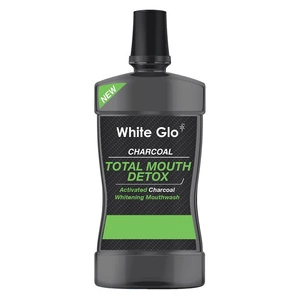 White Glo Charcoal Total Mouth Detox płyn do płukania jamy ustnej z aktywnym węglem 500ml