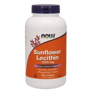 Sunflower Lecithin lecytyna słonecznikowa 1200mg 200 miękkich kapsułek