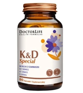 Mega K2+D3 w oleju z czarnuszki suplement diety 60 kapsułek