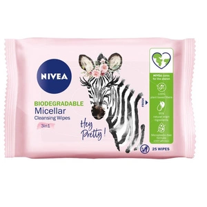 Nivea MicellAir Skin Breathe 3w1 biodegradowalne pielęgnujące micelarne chusteczki do demakijażu 25szt.